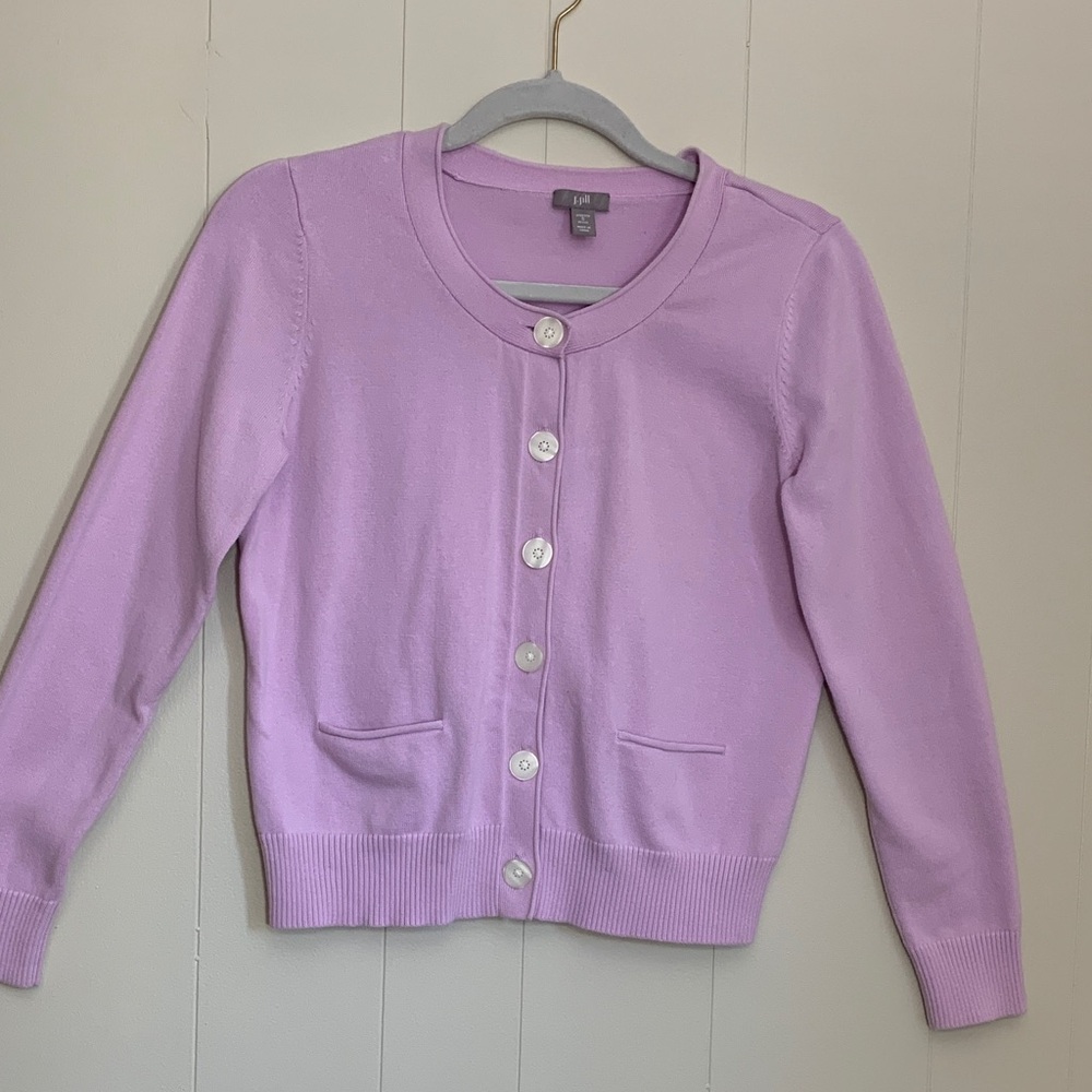 J.Jill Lightweight Cardigan with Buttons